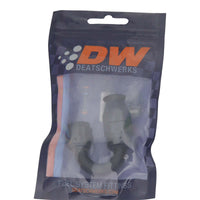 Thumbnail for DeatschWerks 6AN Female Swivel 180-Degree Hose End PTFE (Incl Olive Insert) - Anodized Matte Black