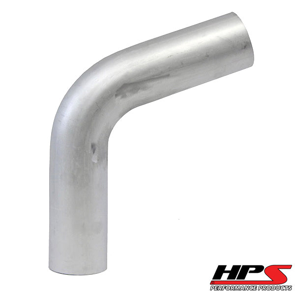 HPS 3.5" OD 70 Degree Bend 6061 Aluminum Elbow Pipe 16 Gauge w/ 3 1/2" CLR