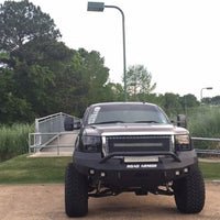 Thumbnail for Road Armor 08-13 GMC 1500 Stealth Front Winch Bumper w/Pre-Runner Guard - Tex Blk