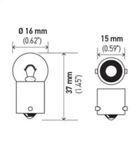Thumbnail for Hella Bulb 67 12V 8W 4CP BA15s G6