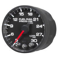 Thumbnail for Autometer Spek-Pro Gauge Rail Press 2 1/16in 30Kpsi Stepper Motor W/Peak & Warn Blk/Blk