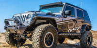 Thumbnail for DV8 Offroad 07-18 Jeep Wrangler JK 2 Piece Fast Back Hard Top 4 Door - Black (DS Only)
