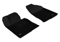 Thumbnail for 3D MAXpider 2011-2014 Hyundai Sonata/2015 Sonata Hybrid Kagu 1st Row Floormat - Black