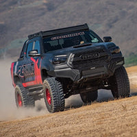 Thumbnail for Go Rhino 16-21 Tacoma Element Front Bumper w/ Power Actuated Hide-away Light Bar Mount Tex Black