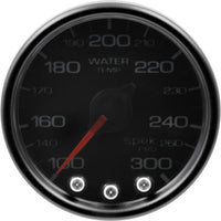 Thumbnail for Autometer Spek-Pro Gauge Water Temp 2 1/16in 300f Stepper Motor W/Peak & Warn Blk/Smoke/Blk