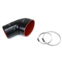 Thumbnail for HPS Black Reinforced Silicone Post MAF Air Intake Hose Kit for BMW 01-06 E46 M3