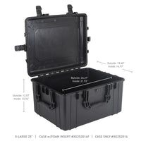 Thumbnail for Go Rhino XVenture Gear Hard Case w/Foam - Extra Large 25in. / Lockable / IP67 - Tex. Blk