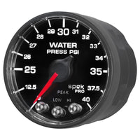 Thumbnail for Autometer Spek-Pro - Nascar 2-1/16in Water Press 0- 40 psi Bfb