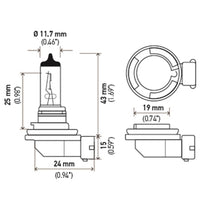 Thumbnail for Hella Bulb H11 12V 55W PGJ19-2 T4 LONG LIFE