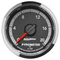 Thumbnail for Autometer Gen4 Dodge Factory Match 52.4mm Full Sweep Electronic 0-2000 Deg F EGT/Pyrometer Gauge