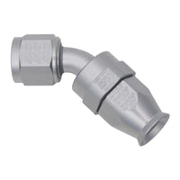 Thumbnail for DeatschWerks 8AN Female Swivel 45-Degree Hose End PTFE (Incl. 1 Olive Insert)