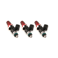 Thumbnail for Injector Dynamics 1340cc Injectors - 48mm Length - 11mm Gold Top - 14mm Lower O-Ring (Set of 3)