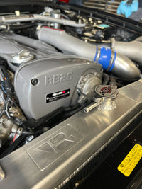Thumbnail for CSF Nissan R33 Skyline GT-R/GTS Full Billet Aluminum High-Performance Radiator - Black