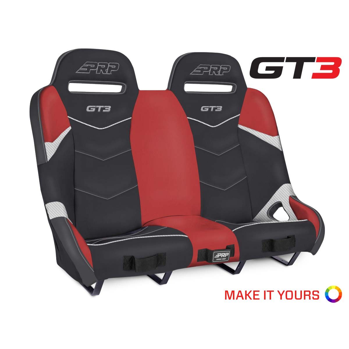 PRP Polaris RZR XP4 1000/XP4 Turbo/XP4 Turbo S GT3 Rear Suspension Bench Seat