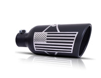 Thumbnail for Gibson Patriot Series Rolled Edge Slash-Cut Tip - 5in OD/2.5-2.75in Inlet/12in Length - Blk Ceramic