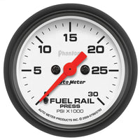 Thumbnail for Autometer Phantom 2-1/16in 30K PSI Digital Stepper Motor Fuel Rail Pressure Gauge