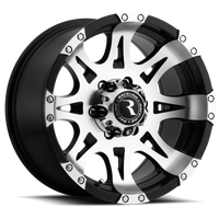 Thumbnail for Raceline 982 Raptor 17x9in / 6x139.7 BP / 0mm Offset / 106.1mm Bore - Black & Machined Wheel