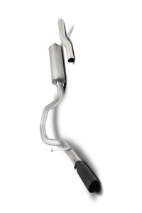 Thumbnail for Gibson 21-22 Chevy Tahoe / GMC Yukon 5.3L 3in Cat-Back Single Exhaust System Stainless - Black Elite