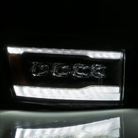 Thumbnail for AlphaRex 06-08 Dodge Ram 1500HD NOVA LED ProjHeadlights Plank Style Blk w/Seq Signal/DRL/Amber LED