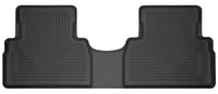 Thumbnail for Husky Liners 2019 Hyundai Santa Fe WeatherBeater 2nd Row Black Floor Liners