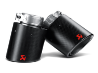 Thumbnail for Akrapovic 09-12 Volkswagen Golf GTD (VI) Tail Pipe Set (Carbon)