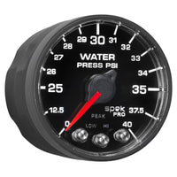 Thumbnail for Autometer Spek-Pro - Nascar 2-1/16in Water Press 0- 40 psi Bfb