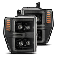 Thumbnail for AlphaRex 08-10 Ford F250-550 NOVA-Series LED Projector Headlights Alpha-Blk w/Activ Light/Seq Signal