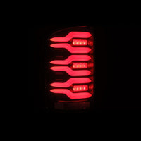 Thumbnail for AlphaRex 14-18 GMC Sierra 1500/2500HD/3500HD LUXX-Series LED Tail Lights Blk/Red w/Actv Lgt Seq. Sig