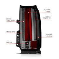 Thumbnail for ANZO 2015-2017 Chevrolet Suburban/Tahoe LED Taillights Smoke