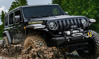 Thumbnail for Bushwacker 18-21 Jeep Wrangler JL (2-Door & 4-Door) Flat Style Flares 4pc - Black