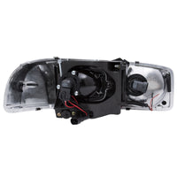 Thumbnail for ANZO 1999-2006 Gmc Sierra 1500 Projector Headlights w/ U-Bar Chrome