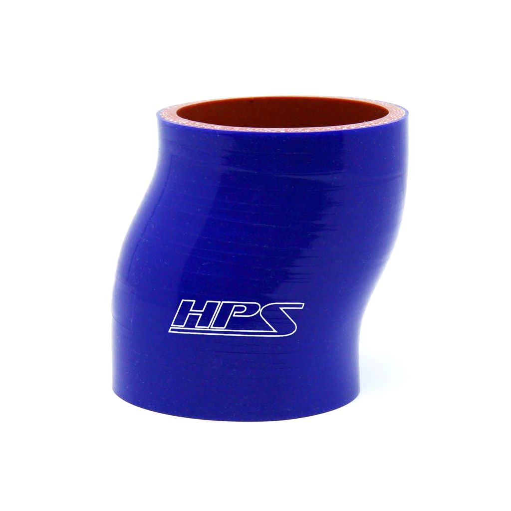 HPS 2" ID , 3" Long High Temp 4-ply Reinforced Silicone Offset Coupler Hose Blue (51mm ID , 76mm Length)