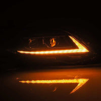 Thumbnail for AlphaRex 11-21 Toyota Sienna LUXX LED Proj Headlights Plank Style Black w/Seq Signal/DRL