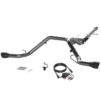 Thumbnail for 2014-2018 Silverado/Sierra QTP Screamer Split Rear Exit Cat Back Black Tips