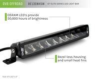Thumbnail for DV8 Offroad Elite Series 13in Light Bar 45W Flood/Spot LED