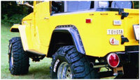 Thumbnail for Bushwacker 65-84 Toyota Land Cruiser Cutout Style Flares 2pc - Black