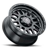 Thumbnail for ICON Alpha 20x9 8x180 12mm Offset 5.5in BS Gloss Black Milled Spokes Wheel