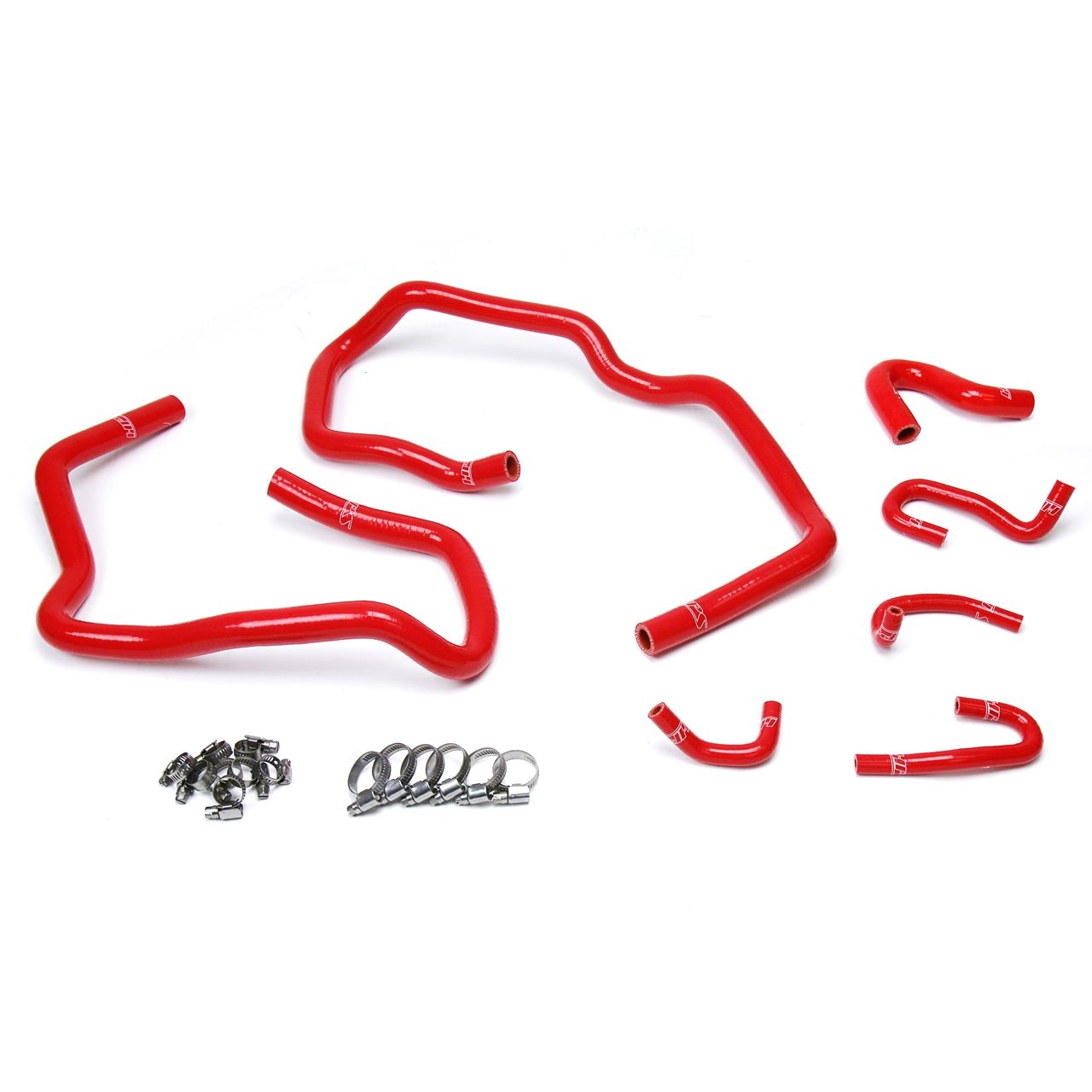 HPS Reinforced Red Silicone Heater Hose Kit Coolant for Toyota 10-14 FJ Cruiser 4.0L V6