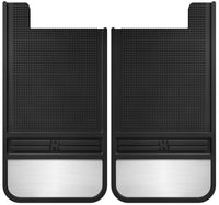 Thumbnail for Husky Liners Universal 12in Wide Black Rubber Rear Mud Flaps w/ Weight