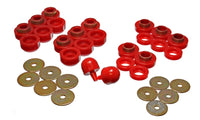 Thumbnail for Energy Suspension 97-06 Jeep Wrangler YJ & TJ Red Body(cab) Mount Set