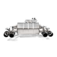 Thumbnail for Akrapovic 2018+ BMW M2 Competition/M2 CS (F87N) Slip-On Line (Titanium) w/Carbon Fiber Tips
