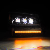Thumbnail for AlphaRex 03-06 Chevy Silverado 1500/2500HD/3500HD/Avalanche Alpha-Black NOVA LED Proj Headlights