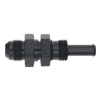 Thumbnail for DeatschWerks 8AN Male Flare to Straight 3/8in Single Hose Barb - Anodized Matte Black