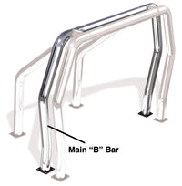 Thumbnail for Go Rhino RHINO Bed Bar - Rear Main B bar - Chrome