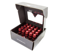 Thumbnail for NRG 700 Series M12 X 1.25 Steel Lug Nut w/Dust Cap Cover Set 21 Pc w/Locks & Lock Socket - Red