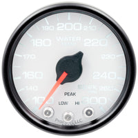 Thumbnail for Autometer Spek-Pro Gauge Water Temp 2 1/16in 300f Stepper Motor W/Peak & Warn Wht/Blk