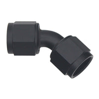 Thumbnail for DeatschWerks 8AN Flare Female Swivel 45-Degree to 8AN Flare Female Swivel - Anodized Matte Black