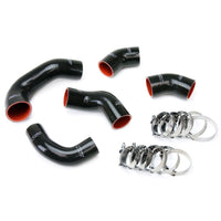 Thumbnail for HPS Black Reinforced Silicone Intercooler Hose Kit for Mitsubishi 03-07 Lancer EVO 8 9 MR US-Spec