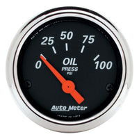 Thumbnail for Autometer Designer Black 2 1/16in 100 PSI Electronic Oil Pressure Gauge
