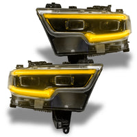 Thumbnail for Oracle 19-21 RAM 1500 Projector LED Headlight DRL Kit - RGBW+A w/ RF Controller SEE WARRANTY